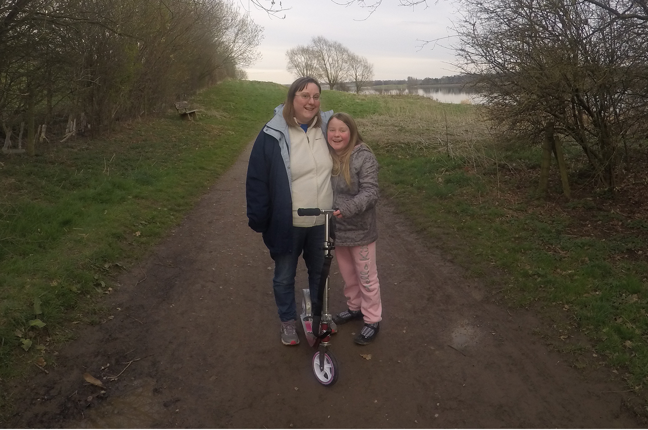 Isabelle and Gabrielle at Pitsford 2/4/15